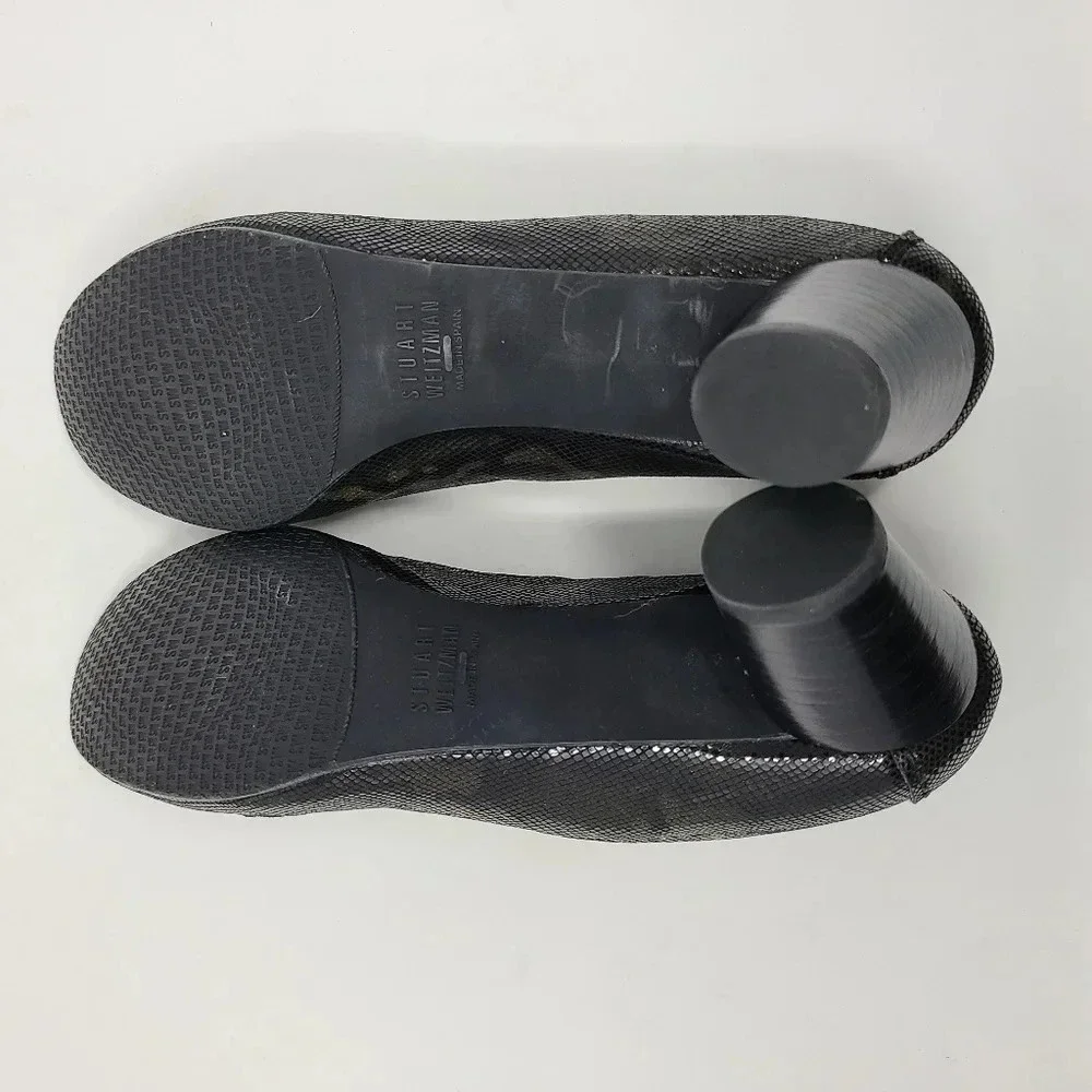 Stuart Weitzman Camouflage Print Loafer Heels 7.5